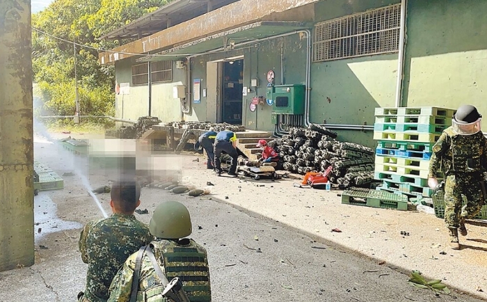 圖為基隆臺(tái)陸軍六軍團(tuán)第三支部祥豐營(yíng)區(qū)曾發(fā)生彈藥爆炸意外。圖片來(lái)源：臺(tái)灣《中國(guó)時(shí)報(bào)》。