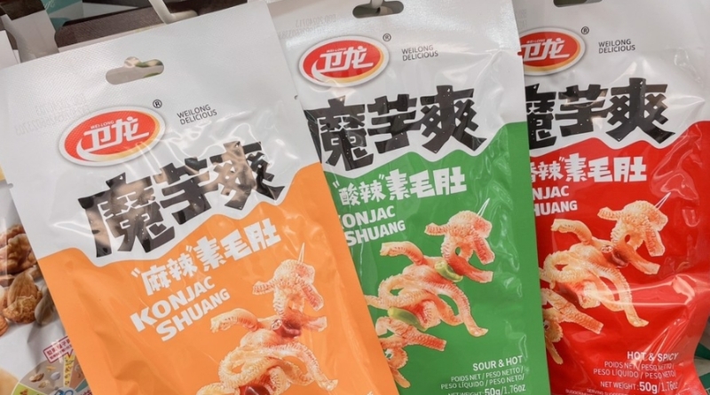 圖為魔芋爽。圖片來源：臺(tái)灣《聯(lián)合報(bào)》楊雅婷攝。