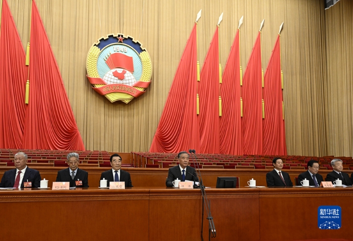 3月3日，中國人民政治協(xié)商會議第十四屆全國委員會第一次會議預(yù)備會議在北京人民大會堂舉行。新華社記者 李學(xué)仁 攝
