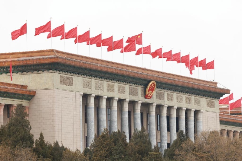 3月4日，中國人民政治協(xié)商會議第十四屆全國委員會第二次會議在北京人民大會堂開幕。（圖源：新華社）