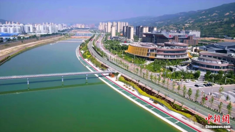 航拍天水景色。天水市委宣傳部供圖
