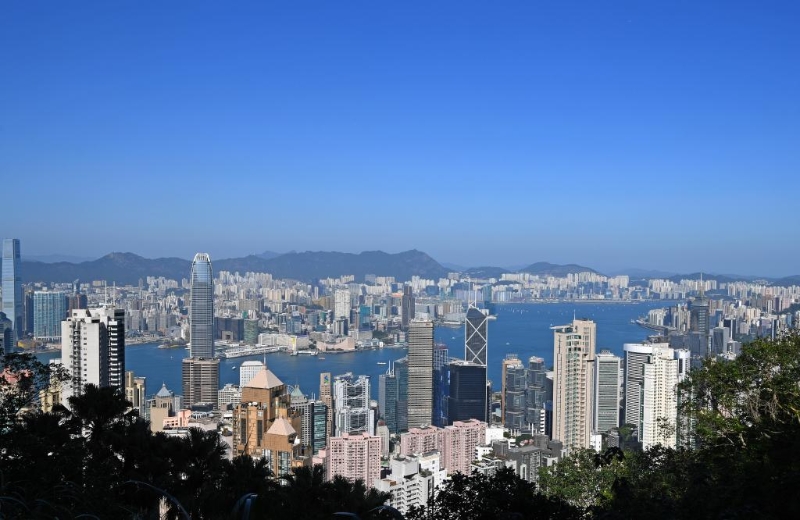 香港城市風光（資料圖片）。新華社記者 陳鐸 攝