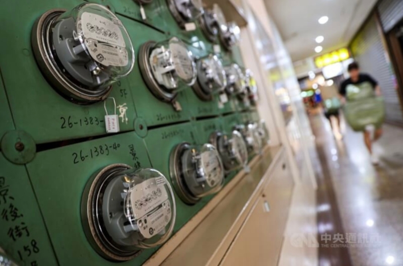 圖為臺(tái)北市一處民宅電表。（圖源：臺(tái)灣“中央社”）