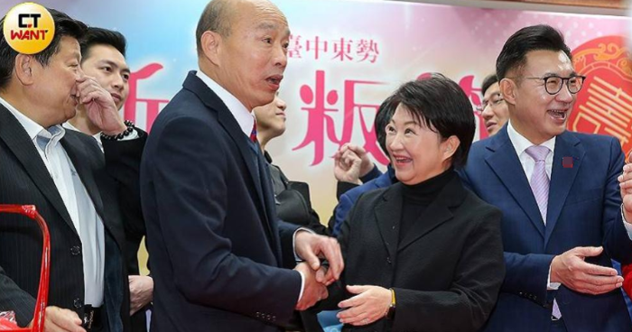 盧秀燕日前「回娘家」出席立院活動，與立法院長韓國瑜相見歡